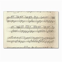 Music Beige Vintage Paper Background Design Postcard 4 x 6  (Pkg of 10)