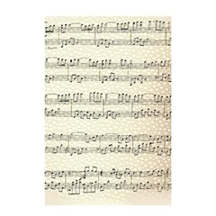 Music Beige Vintage Paper Background Design Shower Curtain 48  X 72  (small)  by Ravend