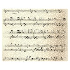 Music Beige Vintage Paper Background Design Double Sided Flano Blanket (medium) 