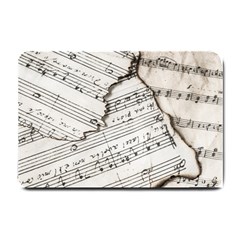 Music Notes Note Music Melody Sound Pattern Small Doormat by Ravend