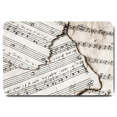 Music Notes Note Music Melody Sound Pattern Large Doormat by Ravend