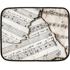 Music Notes Note Music Melody Sound Pattern Fleece Blanket (mini)