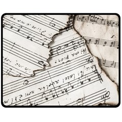 Music Notes Note Music Melody Sound Pattern Fleece Blanket (medium) 