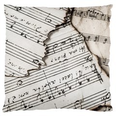 Music Notes Note Music Melody Sound Pattern Large Flano Cushion Case (one Side)