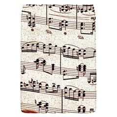 Vintage Beige Music Paper Background Design Removable Flap Cover (s)