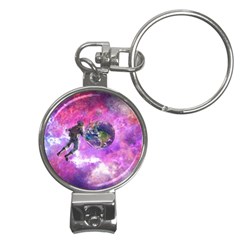Astronaut Earth Space Planet Fantasy Nail Clippers Key Chain