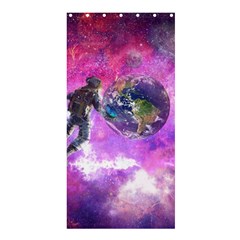 Astronaut Earth Space Planet Fantasy Shower Curtain 36  X 72  (stall) 