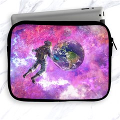 Astronaut Earth Space Planet Fantasy Apple Ipad 2/3/4 Zipper Cases by Ravend