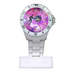 Astronaut Earth Space Planet Fantasy Plastic Nurses Watch