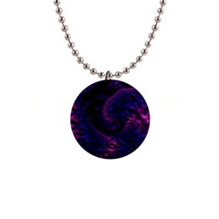 Fractal Mandelbrot Abstract Background Pattern 1  Button Necklace by danenraven