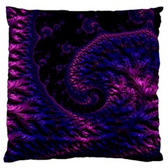 Fractal Mandelbrot Abstract Background Pattern Large Flano Cushion Case (two Sides) by danenraven