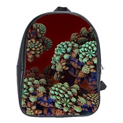 Art 3d Mandelbulb Mandelbrot Fractal Graphic School Bag (xl) by danenraven