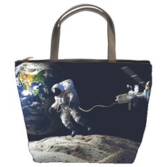 Planet Ball Shaped Universe Science Bucket Bag by Wegoenart