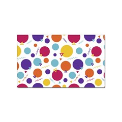 Background Polka Dot Sticker Rectangular (10 Pack) by Ravend