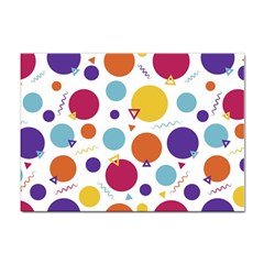 Background Polka Dot Sticker A4 (10 Pack) by Ravend