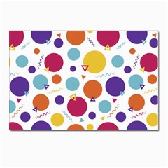 Background Polka Dot Postcard 4 x 6  (pkg Of 10) by Ravend