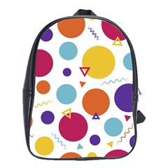 Background Polka Dot School Bag (large)