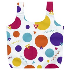 Background Polka Dot Full Print Recycle Bag (xl)