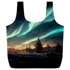 Northern Light North Sky Night Full Print Recycle Bag (xl)