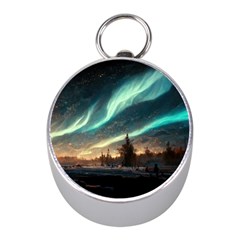 Northern Light North Sky Night Mini Silver Compasses