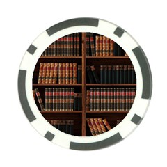 Book Bookshelf Bookcase Library Poker Chip Card Guard by Ravend