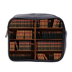 Book Bookshelf Bookcase Library Mini Toiletries Bag (two Sides) by Ravend