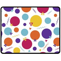 Background Polka Dot Fleece Blanket (medium) 