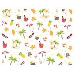 Summer Backgroundnature Beach Double Sided Flano Blanket (medium) 