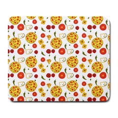 Illustration Pizza Background Vegetable Large Mousepad