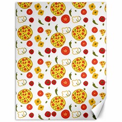 Illustration Pizza Background Vegetable Canvas 12  X 16  by Ravend