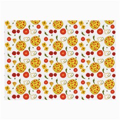 Illustration Pizza Background Vegetable Large Glasses Cloth by Ravend