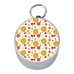 Illustration Pizza Background Vegetable Mini Silver Compasses by Ravend