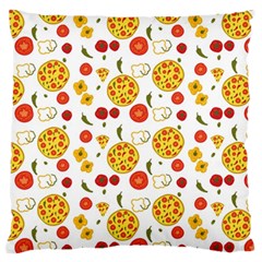 Illustration Pizza Background Vegetable Standard Flano Cushion Case (one Side) by Ravend