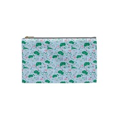 Flower Pattern Wallpaper Seamless Cosmetic Bag (small)