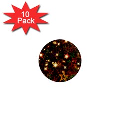 Christmas Xmas Stars Star Advent Background 1  Mini Magnet (10 Pack) 