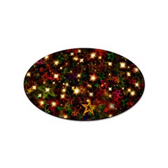Christmas Xmas Stars Star Advent Background Sticker (oval)