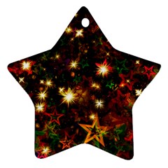 Christmas Xmas Stars Star Advent Background Star Ornament (two Sides)