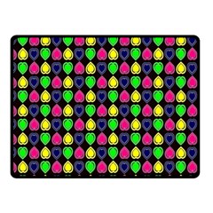 Colorful Mini Hearts Double Sided Fleece Blanket (small)  by ConteMonfrey