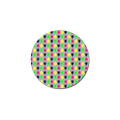 Colorful Mini Hearts Grey Golf Ball Marker by ConteMonfrey