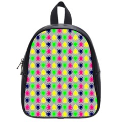 Colorful Mini Hearts Grey School Bag (small) by ConteMonfrey