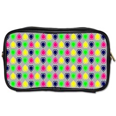 Colorful Mini Hearts Grey Toiletries Bag (one Side) by ConteMonfrey