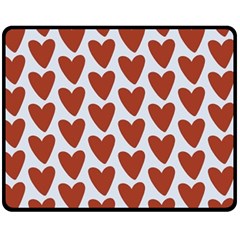 Little Hearts Double Sided Fleece Blanket (medium)  by ConteMonfrey