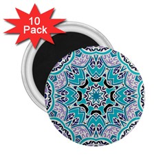 Blue Shades Mandala   2 25  Magnets (10 Pack)  by ConteMonfrey