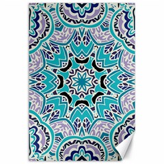 Blue Shades Mandala   Canvas 24  X 36  by ConteMonfrey