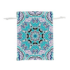 Blue Shades Mandala   Lightweight Drawstring Pouch (s) by ConteMonfrey