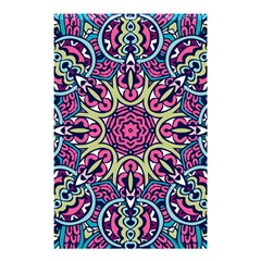 Cold Colors Mandala   Shower Curtain 48  X 72  (small)  by ConteMonfrey