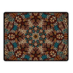Vintage Vibes Mandala  Double Sided Fleece Blanket (small)  by ConteMonfrey