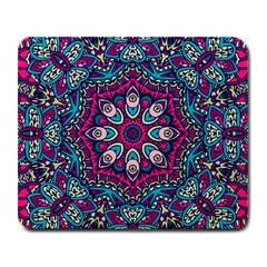 Purple, Blue And Pink Eyes Large Mousepad by ConteMonfrey