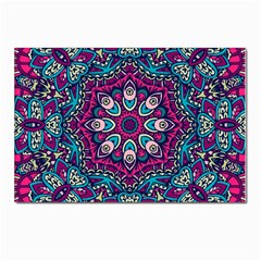 Purple, Blue And Pink Eyes Postcards 5  x 7  (Pkg of 10)