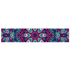 Purple, Blue And Pink Eyes Small Flano Scarf